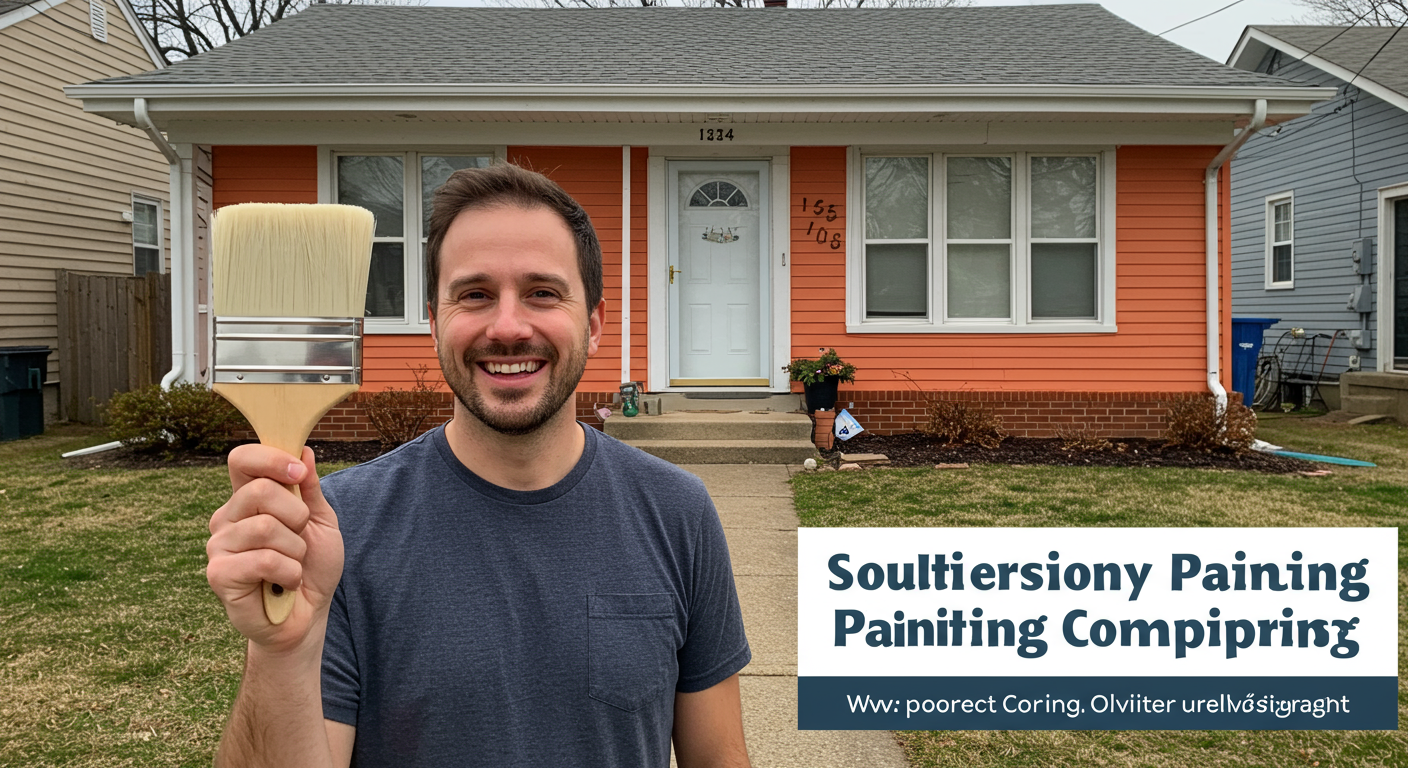 Residential Exterior Painting in Progress